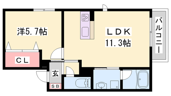 滝駅 徒歩7分 2階の物件間取画像